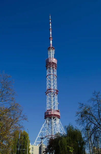 Wieża Telewizyjna Kijowie Ukraina — Zdjęcie stockowe