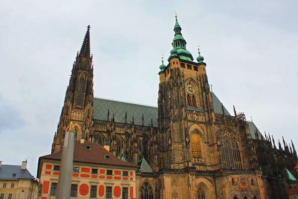 Prag Daki Vitus Katedrali Çech Cumhuriyeti — Stok fotoğraf