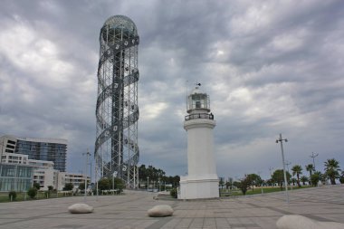 Batum Gürcistan'daki everning, Quay