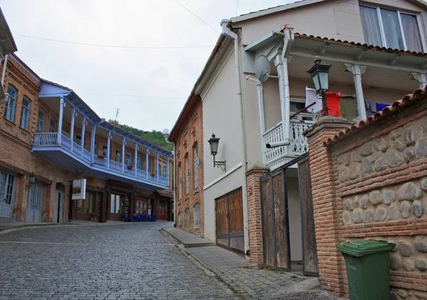 Calle Sighnaghi en Kakheti, Georgia — Foto de Stock