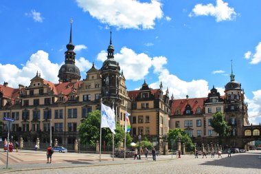 Dresden - 5 Haziran 2016. Dresden Şatosu, Almanya