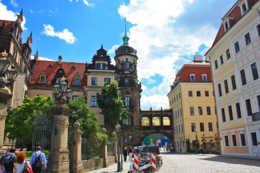 Dresden - 5 Haziran 2016. Dresden Şatosu, Almanya