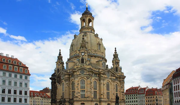 Chiesa luterana Dresda Frauenkirche a Dresda, Germania — Foto Stock