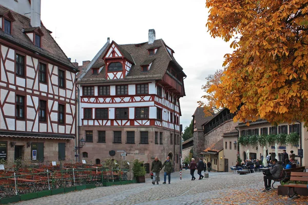 Nuremberg - Novermer 25, 2016. Historical city center of old town by Nuremberg, Bavaria, Germany — Stock Photo, Image