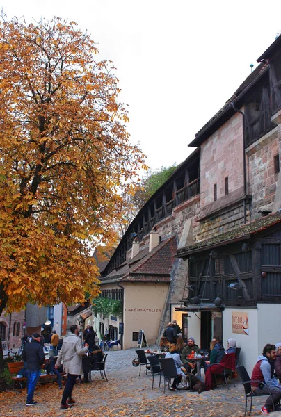 Nürnberg - Novermer 25, 2016. Historische stad centrum van de oude stad van Neurenberg, Beieren, Duitsland — Stockfoto