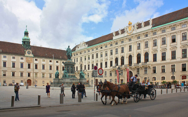 Vienna - September 20, 2016. Horses and carriage tradition, Vienna, Austria