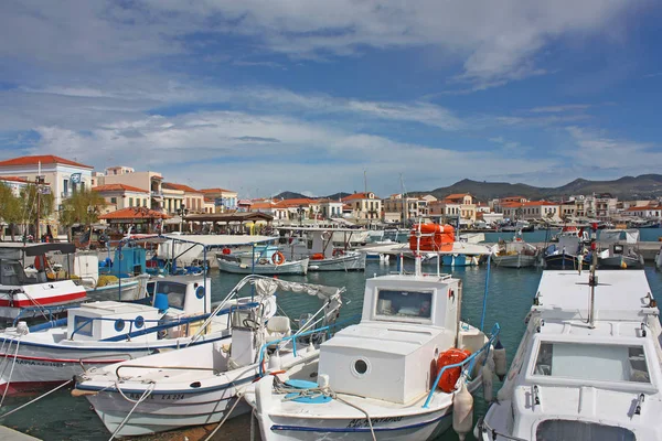 Aegina March 2017 Port Aegina Island Greece — Stock Photo, Image