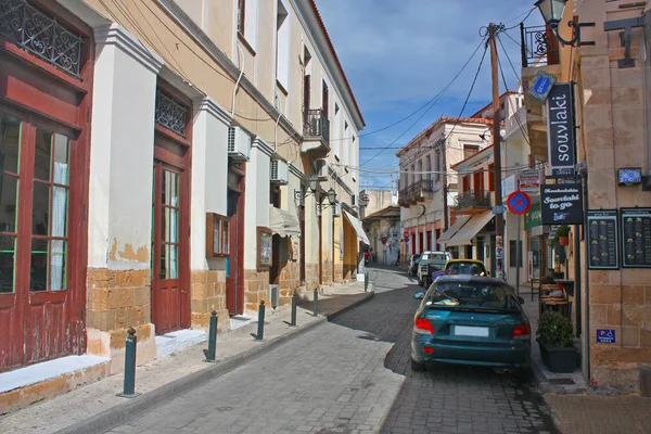 Aegine 2017年3月8日 在希腊 Aegina 岛的街道上 — 图库照片