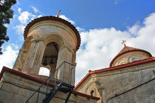 Menara Bell Dari Biara Mozameta Dekat Kutaisi Imeretinsky Wilayah Georgia — Stok Foto