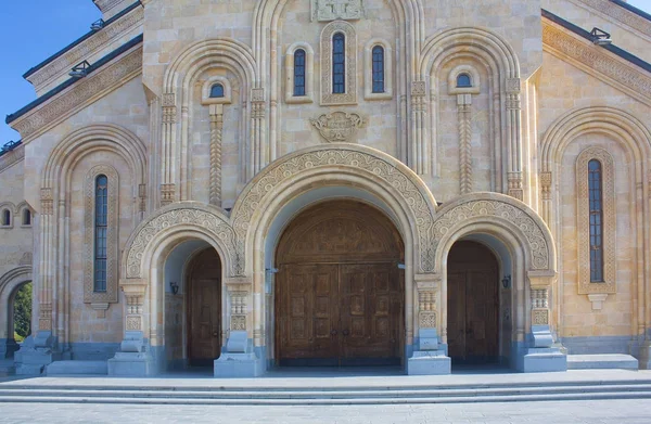 Fragment Cathédrale Sainte Trinité Tbilissi Église Sameba Géorgie — Photo