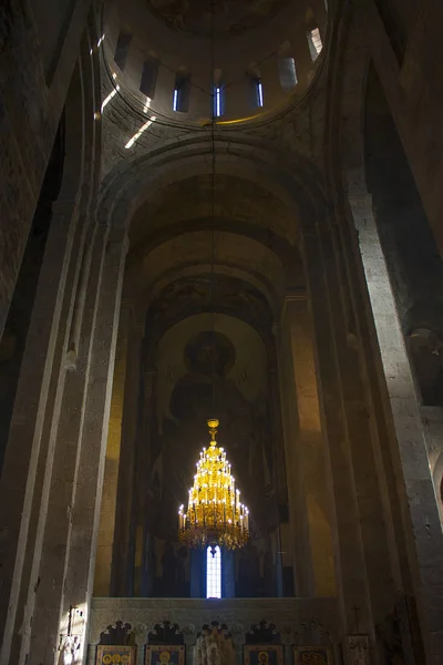 Tbilisi Dezembro 2017 Interior Catedral Svetitskhoveli Mtskheta Geórgia — Fotografia de Stock