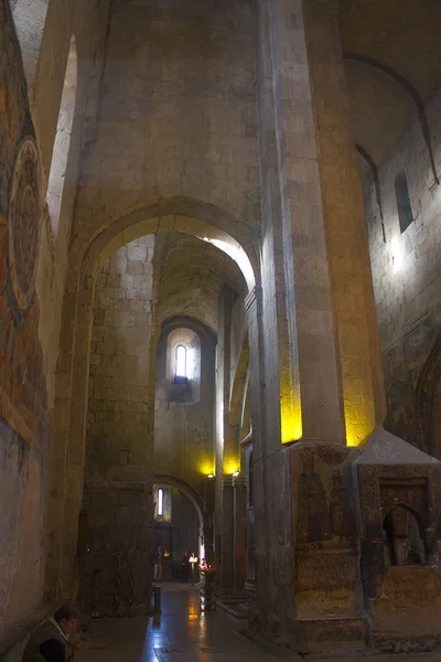 Tbilisi Dezembro 2017 Interior Catedral Svetitskhoveli Mtskheta Geórgia — Fotografia de Stock