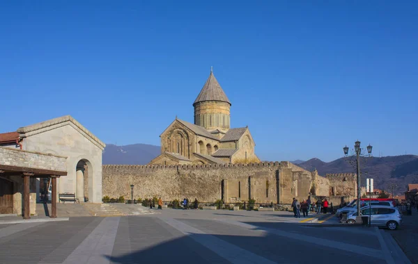 Mtskheta Georgia Desember 2017 Katedral Svetitskhoveli Mtskheta Georgia — Stok Foto