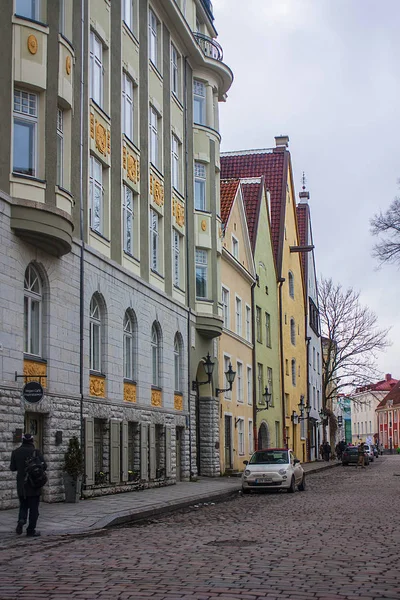 Tallinn Estonsko Ledna 2018 Architektura Starého Města Tallinn Estonsko — Stock fotografie