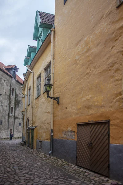 Tallinn Estónia Janeiro 2018 Rua Cidade Velha Tallinn Estónia — Fotografia de Stock