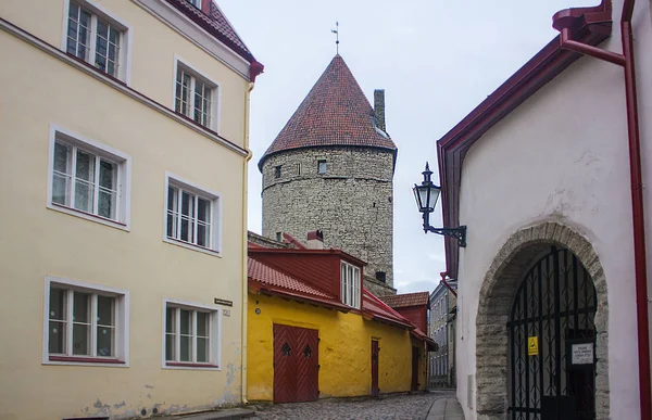 爱沙尼亚 2018年1月3日 埃平塔 老镇在塔林 — 图库照片