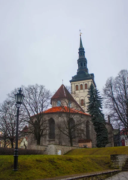 Igreja São Miguel Sueca Tallinn Estónia — Fotografia de Stock