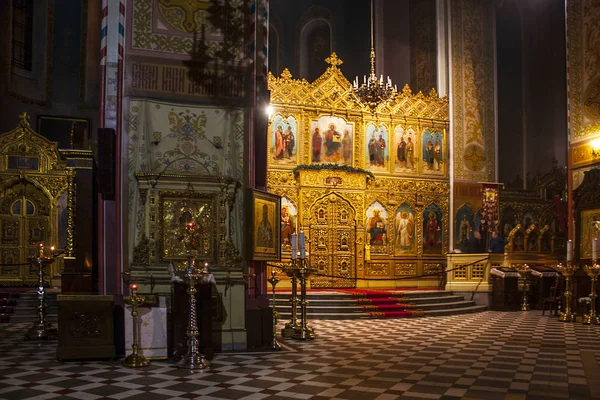 Tallinn Estland Januar 2018 Innenraum Der Alexander Nevsky Orthodoxen Kathedrale — Stockfoto