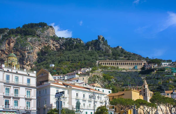 Colorido Paisaje Ciudad Amalfi Costa Amalfi Italia — Foto de Stock