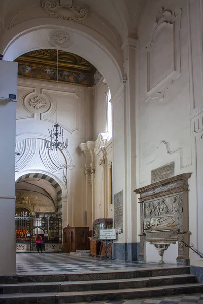 Amalfi Italië Maart 2018 Interieur Van Kathedraal Van Sint Andreas — Stockfoto