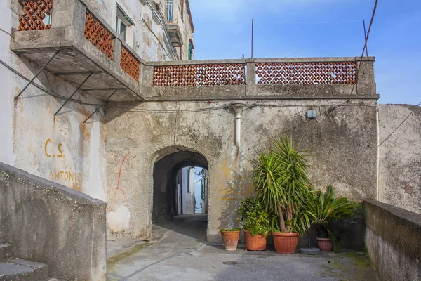 Rua Cidade Amalfi Itália — Fotografia de Stock