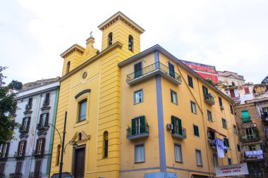 Naples, İtalya - 5 Mart 2018: Napoli (kilise, Santa Maria della Catena sıradışı mimari çözümler)