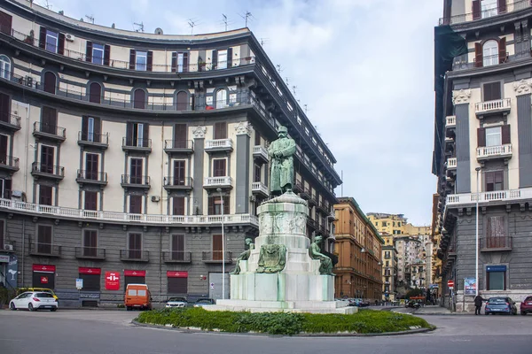 Naples Italy March 2018 Monument Umberto Street Nazario Sauro Naples — Stock Photo, Image