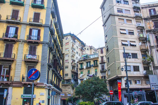 Naples Italy March 2018 Typical Architecture Center Naples Italy — Stock Photo, Image