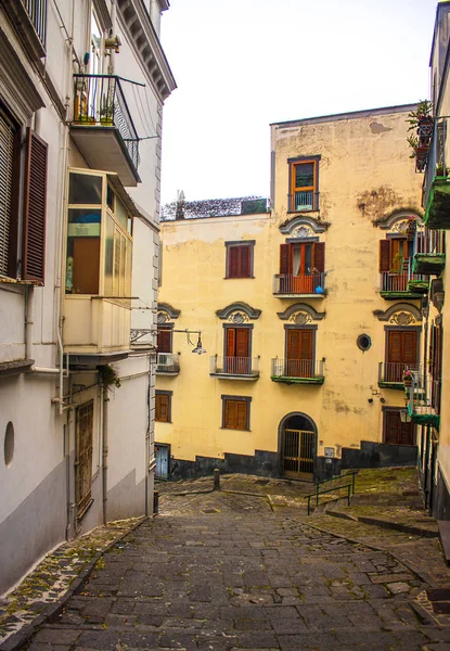 Naples Italy March 2018 Typical Italian Street Naples Italy — Stock Photo, Image