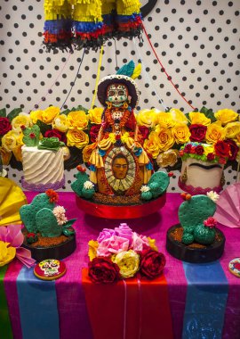 Meksika ölüler günü ' (Dia de Muertos tarzı pastalar)