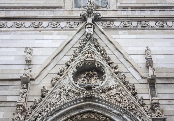 Nápoles Italia Marzo 2018 Fragmento Catedral Nápoles Duomo San Gennaro — Foto de Stock