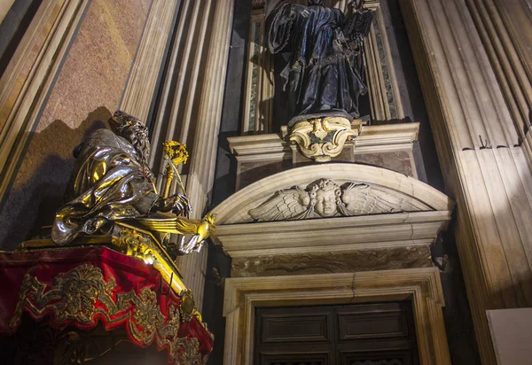 Naples Italië Maart 2018 Interieur Details Van Napels Kathedraal Duomo — Stockfoto