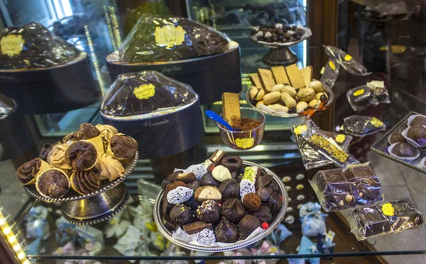 Naples Italië Maart 2018 Chocolade Handgemaakte Van Beroemde Merk Showcase — Stockfoto