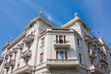 İtalya 'nın Rimini kentindeki ünlü otelin manzarası