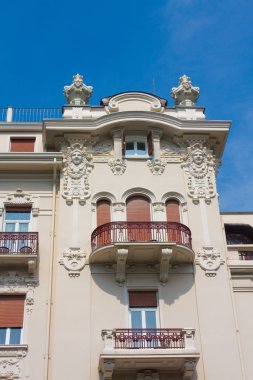 İtalya 'nın Rimini kentindeki ünlü otelin manzarası