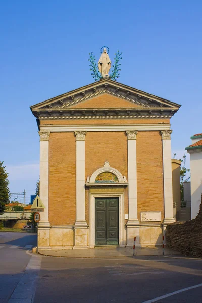 Igreja Antiga Centro Cidade Perto Distrito San Giuliano Rimini Itália — Fotografia de Stock