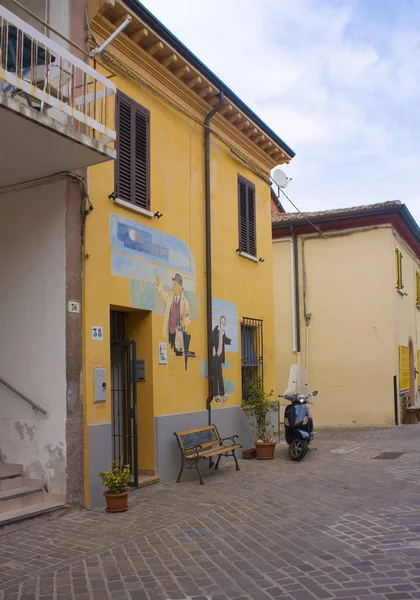 Rimini Italia Agosto 2019 Pintoresco Barrio San Giuliano Casco Antiguo — Foto de Stock