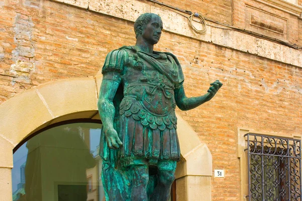 Monument to Gaius Julius Caesar in Rimini, Italy