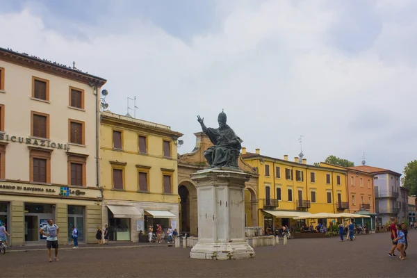 Rimini Italia Agosto 2019 Monumento Papa Pablo Plaza Cavour — Foto de Stock