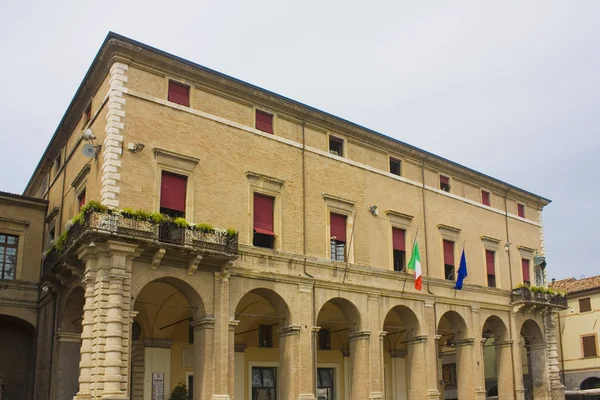 Rimini Italy August 2019 Palazzo Garampi Piazza Cavour Rimini Italy — Stock Photo, Image