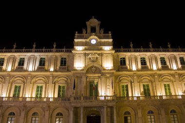 Catania, İtalya, Sicilya 'daki Üniversite Sarayı