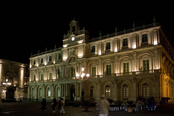 Palast Der Universität Catania Italien Sizilien — Stockfoto