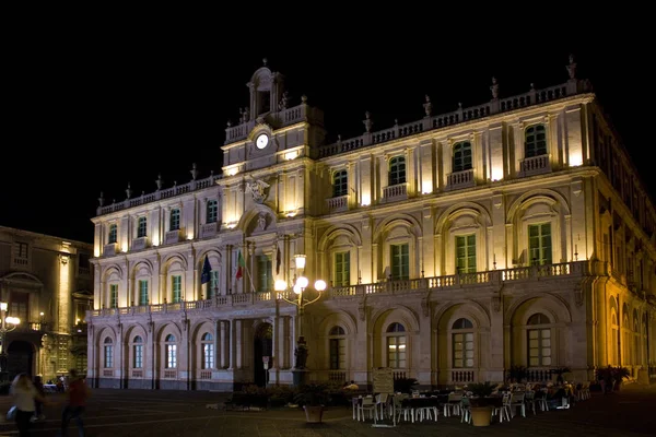 Palácio Universidade Catania Itália Sicília — Fotografia de Stock