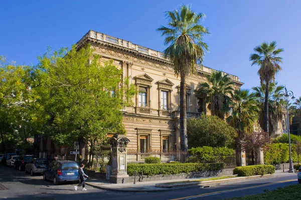 Catania Italia Settembre 2019 Villa Tipica Catania Sicilia Italia — Foto Stock