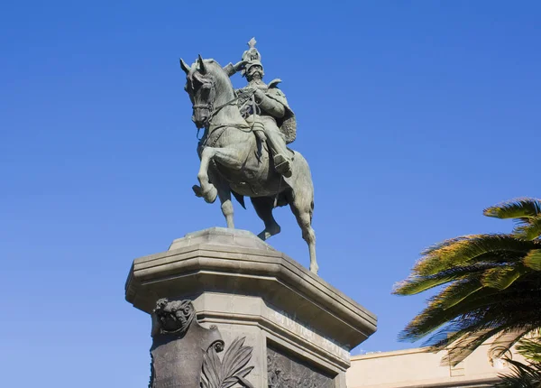 Monument Vittorio Emanuele Piazza Roma Catania Sicily Italy — Stock Photo, Image