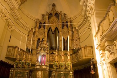 Catania, İtalya - 27 Eylül 2019: Catania, Sicilya, İtalya 'daki St. Michele Arcangelo Minoriti Kilisesi