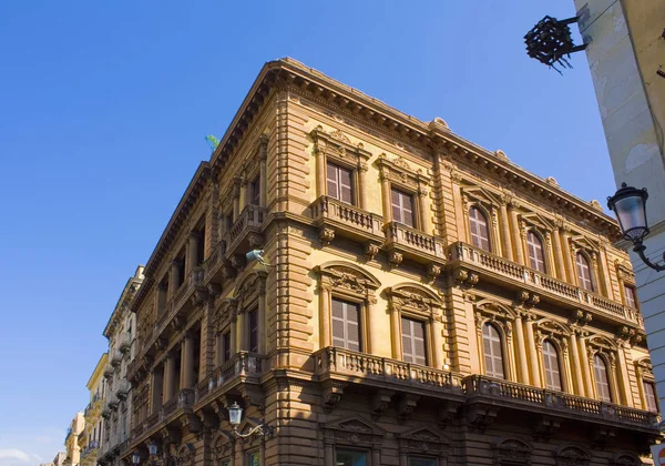 Rich Decoration Old Historical Building Old Town Catania Sicily Italy — Stock Photo, Image