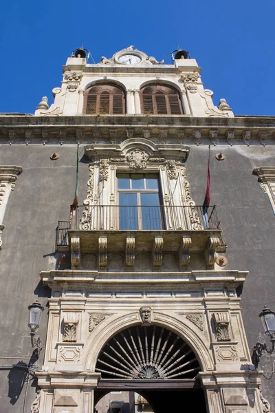 Talya Catania Sicilya Daki Piazza Stesicoro Tezzano Sarayı — Stok fotoğraf