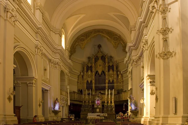 Catania Italia Septiembre 2019 Interior Iglesia San Michele Arcangelo Minoriti —  Fotos de Stock