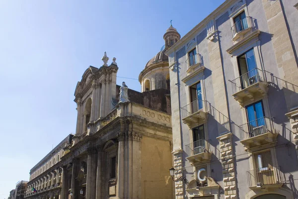 Catania Sicilya Talya Daki Michele Arcangelo Kilisesi — Stok fotoğraf